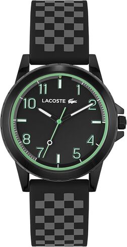 Lacoste Rider Unisex Quartz 2020148 Plastic Case and Silicone Strap Watch, Color: Blue in Saudi Arabia
