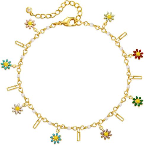 18k Gold Plated Hamsa Hand Anklet Evil Eye Hand of Fatima Ankle Bracelets for Women in Kuwait