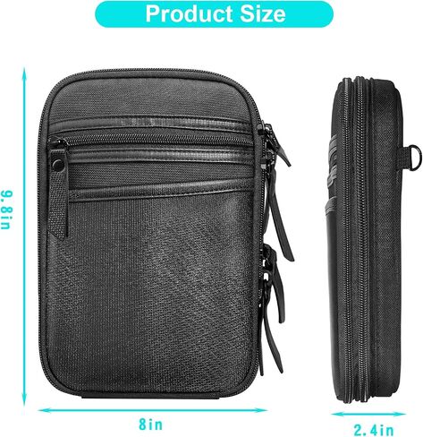 Concealed Carry Handgun Pouch Bag,Double Layer Capacity Gun Cases for Pistols Fanny Pack Waist Belt Gun Carrying Bags in Saudi Arabia