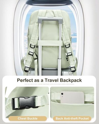 suratio Black Laptop Backpack for Women Gym Backpack Casual Daypack Backpacks Travel Backpack for Traveling on Airplane Work Backpack for Men Lightweight Computer Backpack College Teacher Backpack in Kuwait