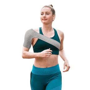 Healifty Shoulder Brace Rotator Cuff Support for Men Women Shoulder Compression Sleeve Orthopedic Care Shoulder Brace Wrap for 9.1 * 18.7inch