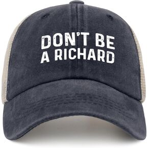 Dont BE A Richard Trucker Hat Men Trendy Mesh Hats for Summer