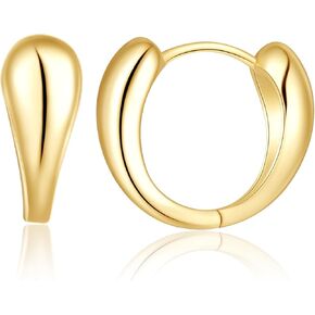 ToHeart 14k Gold Hoop Earrings Gold Huggie Earrings Mini Hoop Earrings