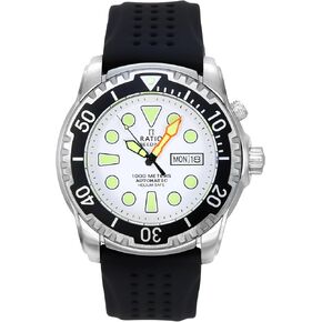 RATIO FreeDiver Helium-Safe Dive Watch Sapphire Crystal Automatic Diver Watch 1000M Water Resistant Diving Watch for Men