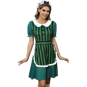 Maisolly Halloween Women's Maid Castmember Cosplay Costume Outfit