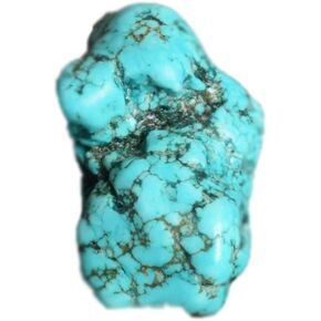 REAL-GEMS Healing Crystal Loose Turquoise Slab Blue Color Uncut Raw Rough Turquoise Slab 303.50 Carats Natural Turquoise Slab