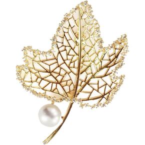 CCijiNG Handmade Brooch Pins for Women Girl Fashion Flower/Leaf/Butterfly/Parrot/Snowflake Lapel Pin Cameo Pin Safety Pin for Christmas Party Birthday Fashionable Gifts for New Year