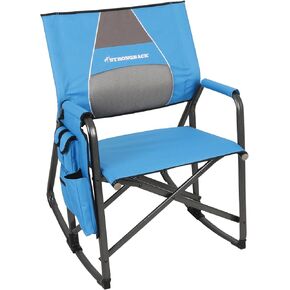 STRONGBACK Director with Innovative Lumbar Back Support Heavy Duty Camping Chair with Side Table