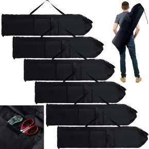 6 Pcs 43 x 9 Inch Camp Chair Replacement Bag Foldable Camping Chair Bag Large Portable Folding Chair Carrying Bag with Handle Strap and 2 Pockets for Outdoor, No Chair Included (Blue)