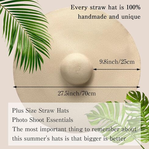 المتضخم قبعة القش للشاطئ للنساء موضة كبيرة واسعة حافة قبعات لا تغطي الرأس بالكامل الصيف نشمر قبعة الشمس المرنة لقبعة الشاطئ قابلة للطي in Kuwait