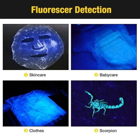 UV LED Flashlight Black Light UV Lights 9 LED Ultraviolet Blacklight Flashlights Pets Urine and Stains Detector on Clothes Carpet Rugs (2 Pack) in Saudi Arabia
