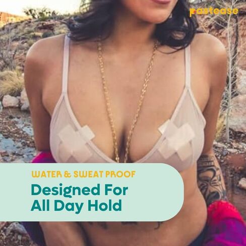 PASTEASE X Pasties - Nipple Covers for Festivals, Raves, & Lingerie | Halloween Accessory | Latex Free & Made in USA in Saudi Arabia