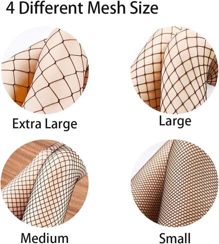 MANZI Women High Waist Fishnet Stockings Tights Lady Sexy Hollow Out Pantyhose Small Big Hole in Saudi Arabia