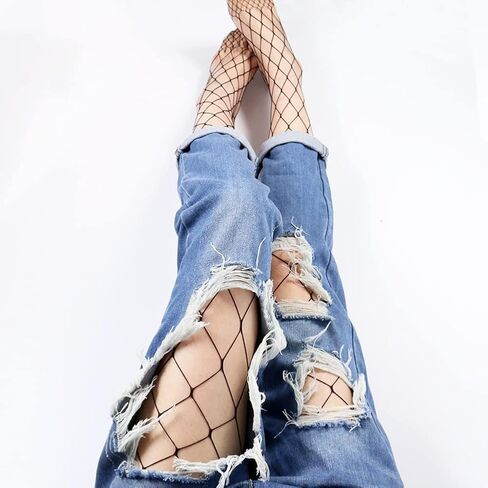 MANZI Women High Waist Fishnet Stockings Tights Lady Sexy Hollow Out Pantyhose Small Big Hole in Saudi Arabia