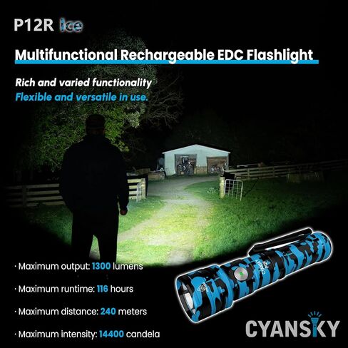 Rechargeable Flashlight,Super Bright,Flashlights High Lumens, Small EDC Flashlights for Emergencies,with Magnetic Base,IP68 Waterproof Flash Light for Camping,Hiking,Outdoor,Home (Black) in Saudi Arabia