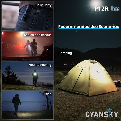 Rechargeable Flashlight,Super Bright,Flashlights High Lumens, Small EDC Flashlights for Emergencies,with Magnetic Base,IP68 Waterproof Flash Light for Camping,Hiking,Outdoor,Home (Black) in Saudi Arabia