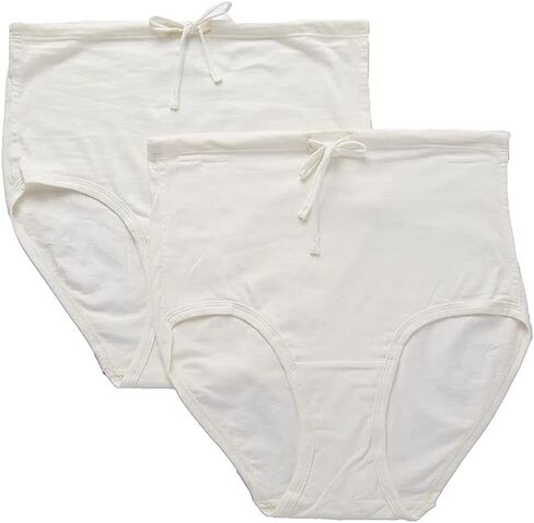 Cottonique Latex-Free Drawstring Brief Women with Skin Allergies and Sensitive Skin (2/pack) in Saudi Arabia