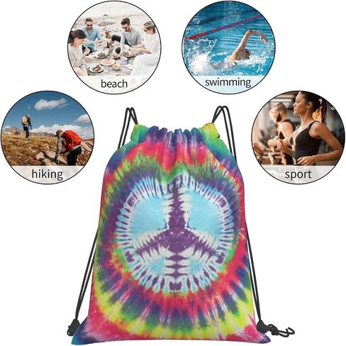 Love Gymnastics Gymnast Print Drawstring Backpack Sports Gym Sack Sackpack String Bag Cinch Bag For Sport Yoga Travel Shopping Women Men in Kuwait