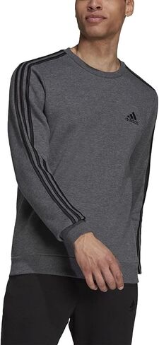 adidas Men's Essentials Fleece 3-Stripes Sweatshirt in Saudi Arabia