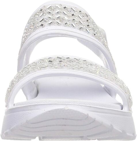 Skechers women's Foamies Footsteps-Glam Party Wedge Sandal in Saudi Arabia