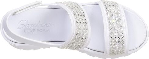 Skechers women's Foamies Footsteps-Glam Party Wedge Sandal in Saudi Arabia