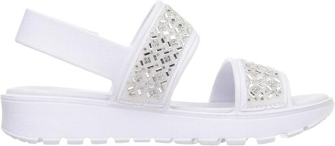 Skechers women's Foamies Footsteps-Glam Party Wedge Sandal in Saudi Arabia