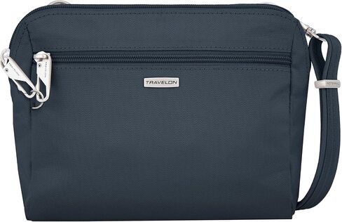 Travelon Women's Classic Convertible Crossbody & Waist Pack, Black, 8 x 7 x 2 in Kuwait