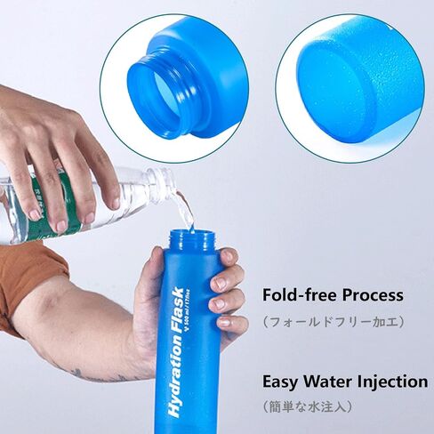 JEELAD Folding Water Bottles TPU Hydration Bladder Soft Collapsible Flask Ultra-Durable Water Storage Bladder for Hydration Backpacks Outdoor Hiking Running Cycling Camping Climbing Gym in Saudi Arabia