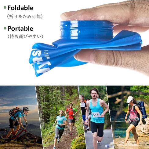 JEELAD Folding Water Bottles TPU Hydration Bladder Soft Collapsible Flask Ultra-Durable Water Storage Bladder for Hydration Backpacks Outdoor Hiking Running Cycling Camping Climbing Gym in Saudi Arabia