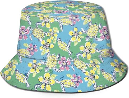 Turtle Bucket Hats Sea Animal Fishman Hat Cool Print Sun Hats Beach Hat Breathable Packable in Kuwait