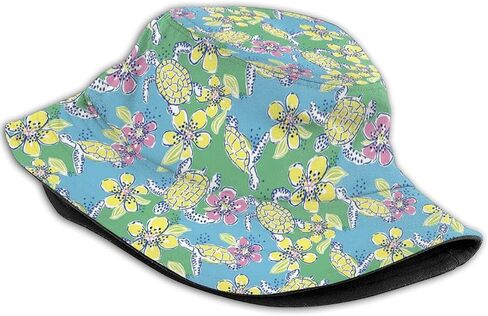 Turtle Bucket Hats Sea Animal Fishman Hat Cool Print Sun Hats Beach Hat Breathable Packable in Kuwait