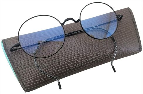 Circleperson Pure Titanium Eyeglasses Vintage round Cable temple Light Weight in Saudi Arabia
