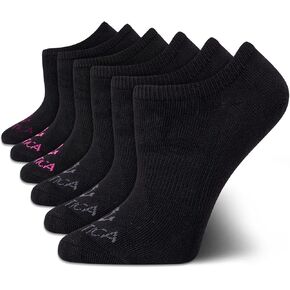 Nautica Women's No Show Stretchy Sport Liner Socks with Non Slip Grip (6 Pack)