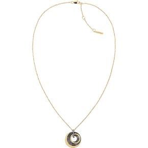 Calvin Klein Women's Pendant Necklace: Crystal-Set Elegance with Interlocking Rings in Kuwait