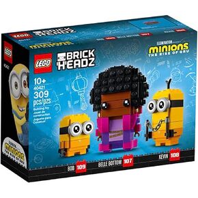 LEGO BricksHeadz Minions 40421 The Rise of Gru - Belle Bottom, Kevin and Bob for Ages 3 & Up