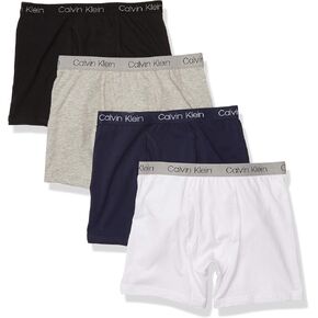 Calvin Klein Boys' Underwear Boxer Briefs 4 Pair Value Pack