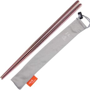 TiTo Bright Colorful Portable Titanium Chopsticks Square Chopsticks Outdoor Camping Cutlery Picnic Dishes Ultralight Only 16g