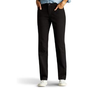 بنطال جينز Lee Women's Instantly Slims Classic المريح ذو الساق المستقيمة من Monroe