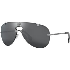 Versace Man Sunglasses Gold Frame, Dark Grey Lenses, 0MM
