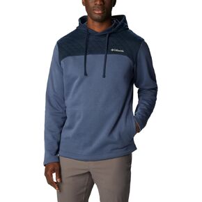 Columbia Men's Hart Mountain Quilted Hoodie, Stone Green/Shark, X-Large Tall
