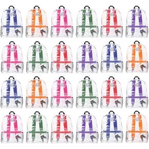 مجموعة من 24 حقيبة ظهر للبيع بالجملة من Yacht & Smith مقاس 17 بوصة للطلاب، 12 لونًا متنوعًا - حقيبة كبيرة من حقائب الكتب المقاومة للماء in Kuwait