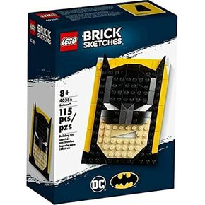 LEGO Brick Sketches: Batman - 115 Piece Building Set - LEGO, #40386, Ages 8+