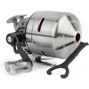 AMEYXGS MPX39 Bowfishing Reel for Archery Hungting Bow Fishing, Stainless Steel and aluminium, Left/Right Reversible Handle, 3.875:1 Gear Ratio, Strong Line 4# 85 Yards 0.32mm/50lb