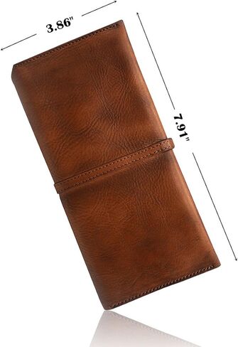 LETEULO Wallets for Women Genuine Leather Card Organizer Dip Dye Coin Purse Ladies Ultrathin Wallets in Saudi Arabia