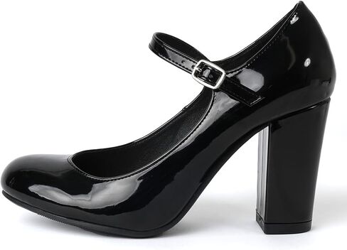J. Adams Skippy Heels for Women - Round Toe Chunky High Heel Mary Jane Pumps in Saudi Arabia