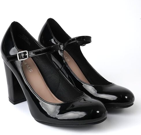 J. Adams Skippy Heels for Women - Round Toe Chunky High Heel Mary Jane Pumps in Saudi Arabia