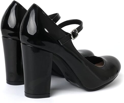 J. Adams Skippy Heels for Women - Round Toe Chunky High Heel Mary Jane Pumps in Saudi Arabia
