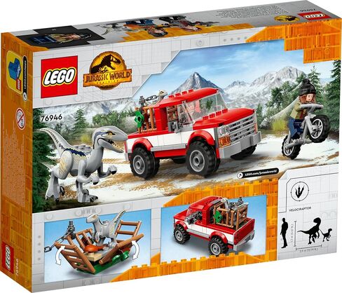Lego Jurassic World Blue and Beta Velociraptor Capture 76946 - Features Truck, 2 Indoraptor Dinosaur Toys, Action Minifigures, Dominion Movie Inspired Set, Great Gift for Kids Aged 6+ Years in Saudi Arabia