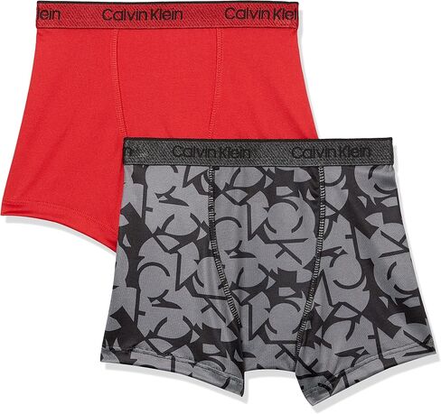 Calvin Klein Boys' Performance Boxer Brief Underwear, 2 Pack in Saudi Arabia