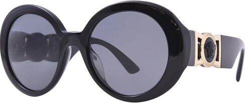 Versace Woman Sunglasses Black Frame, Dark Grey Lenses, 55MM in Saudi Arabia